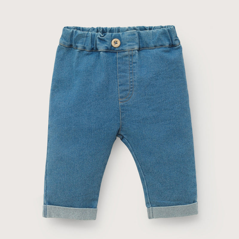 Jeans azul de bebé unisex