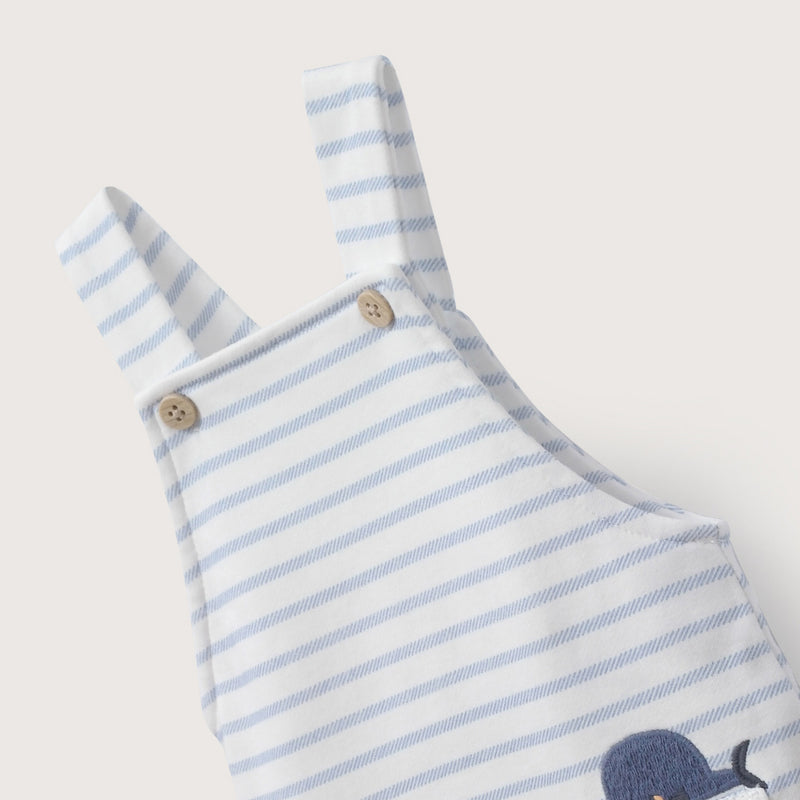 Jardinera Blanca De Bebé Niño