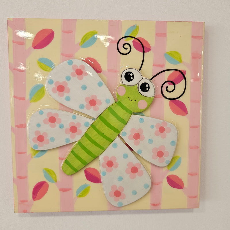 Cuadro Libelula Rosada