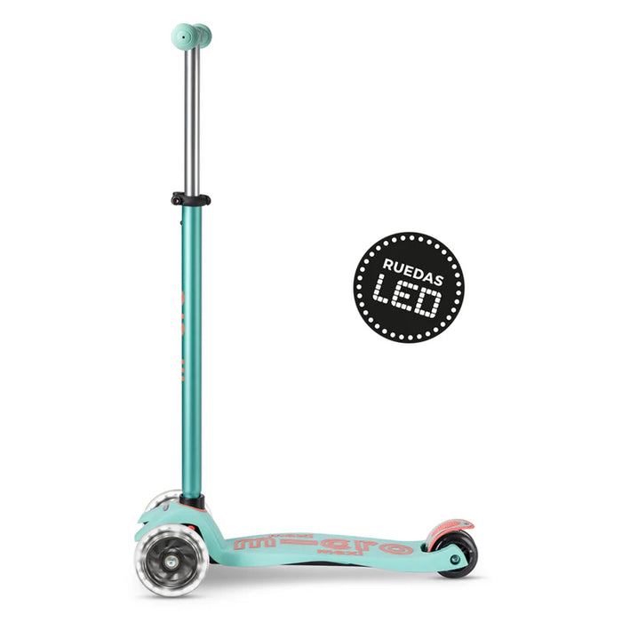Micro Scooter Maxi Deluxe LED Menta