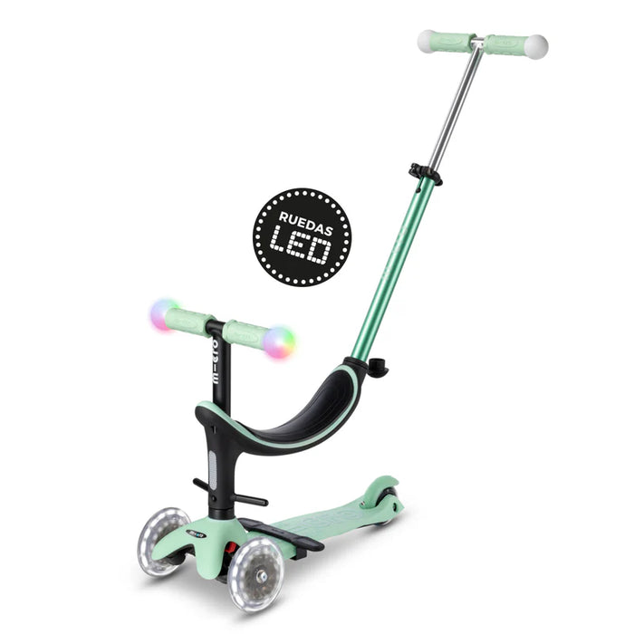 Micro Scooter Mini2Grow Deluxe LED Magic Menta