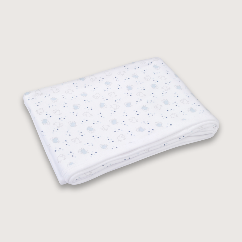 Manta Baby Boy Print con rosas