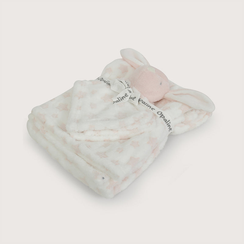 Manta de bebe rosada