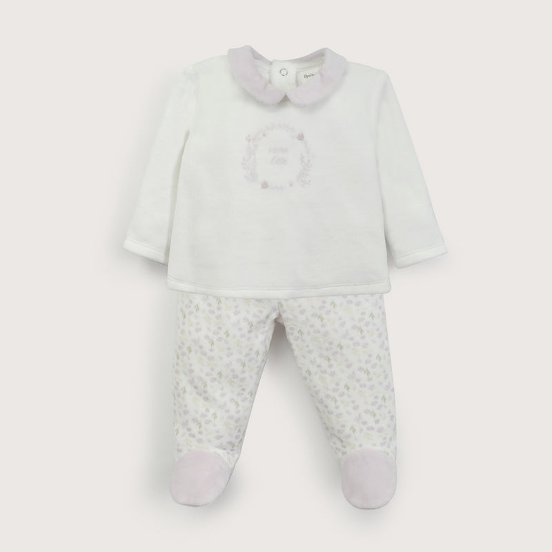 Conjunto Plush Lila De Bebé Niña