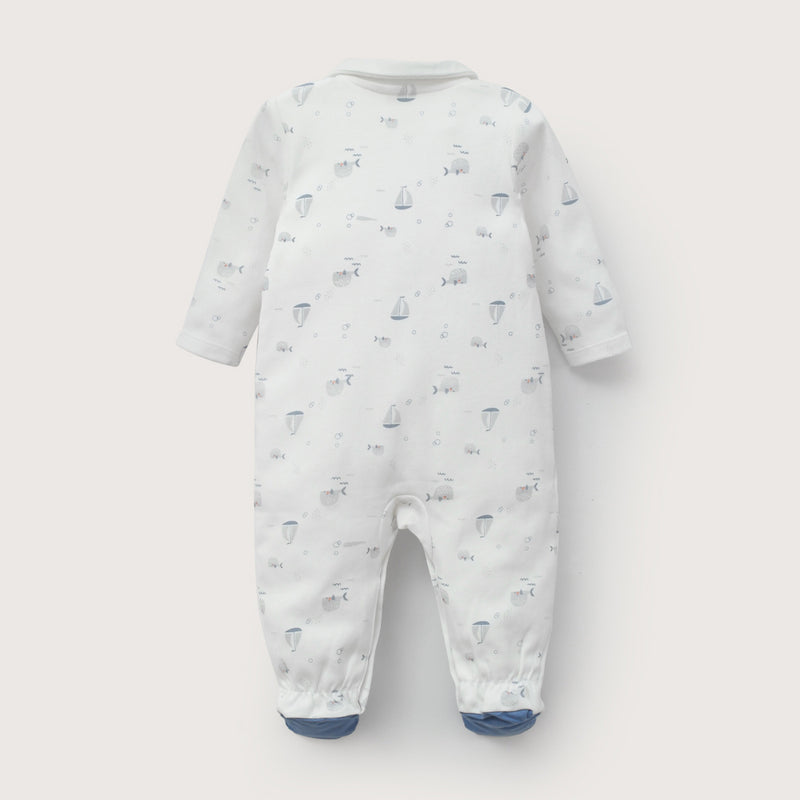 Osito Blanco Estampado De Bebé Niño