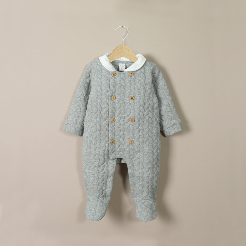 Osito Quilted Gris De Bebé Niño