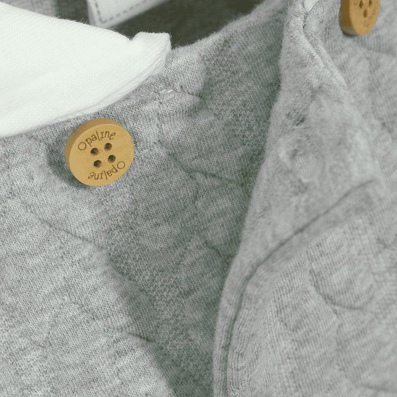 Osito Quilted Gris De Bebé Niño