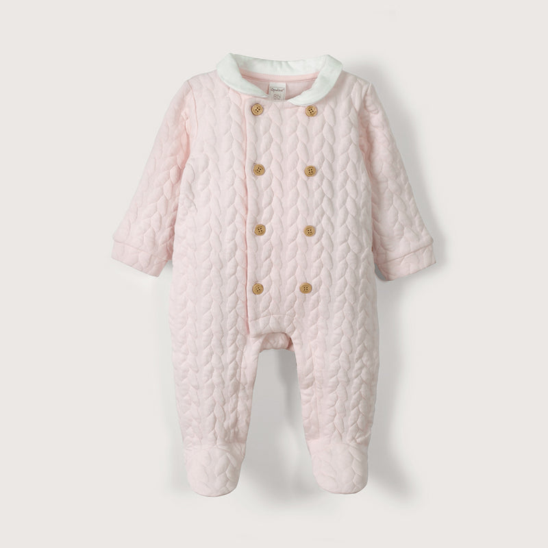 Osito Quilted Rosado De Bebé Niña