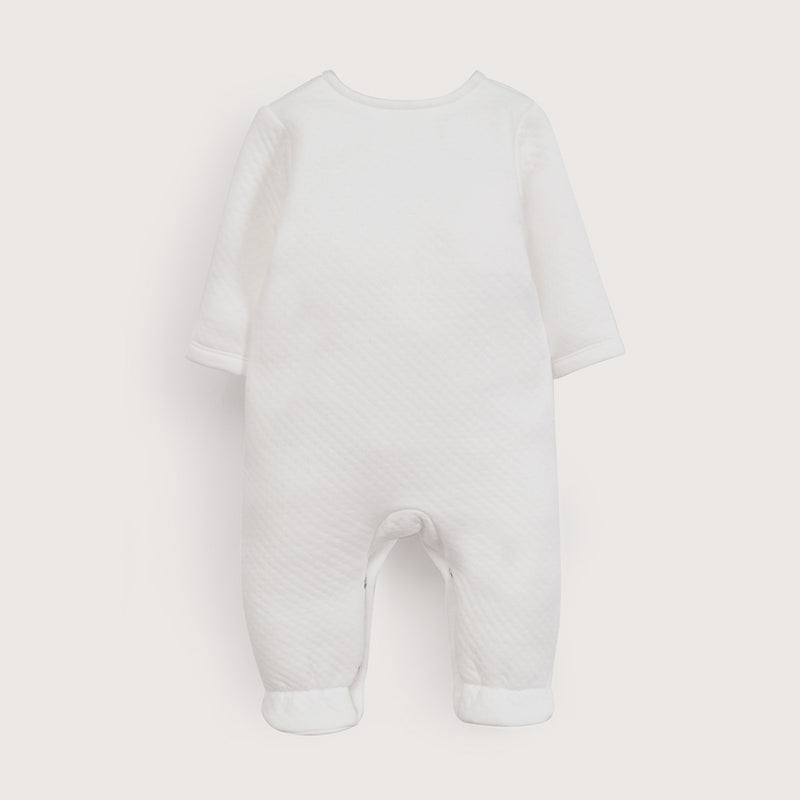 Osito Quilted Blanco De Bebé Unisex