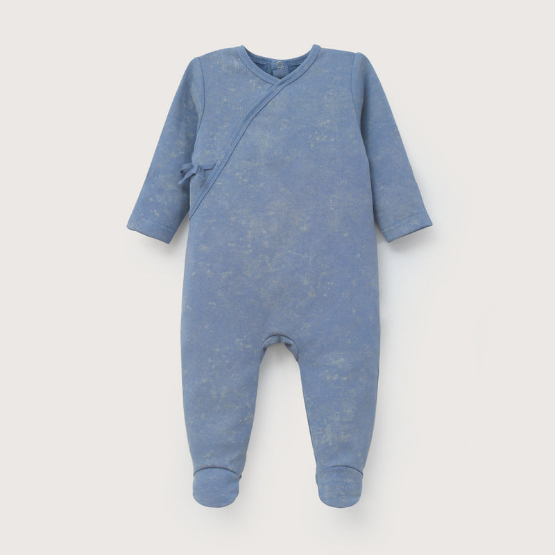 Osito Azul Con Apertura En La Espalda De Bebé Niño