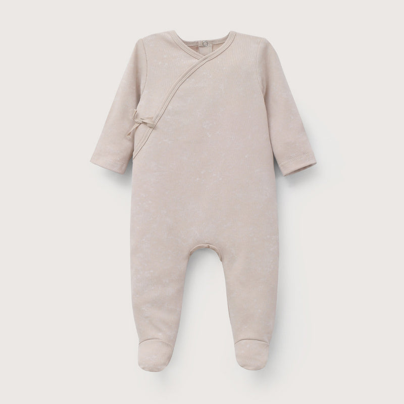 Osito Beige Con Apertura En La Espalda De Bebé Niña