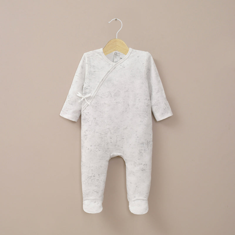 Osito Gris Con Apertura En La Espalda De Bebé Niño