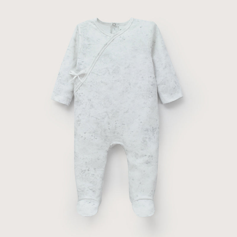 Osito Gris Con Apertura En La Espalda De Bebé Niño