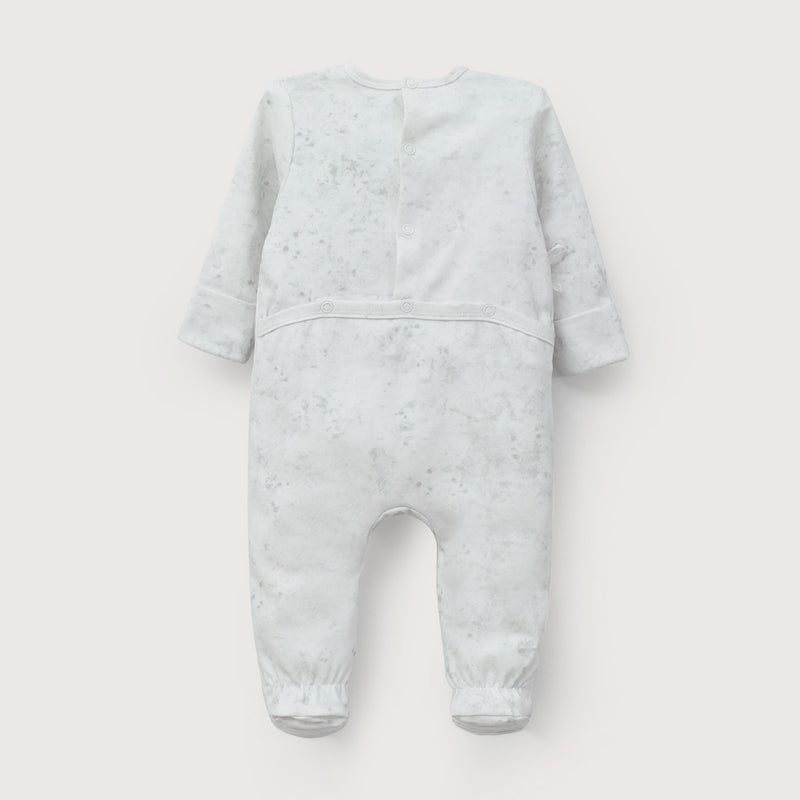 Osito Gris Con Apertura En La Espalda De Bebé Niño