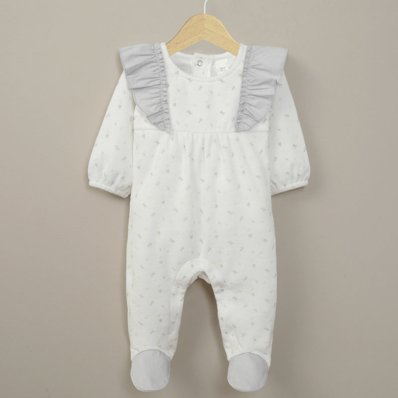 Osito Blanco Estampado De Bebé Niña