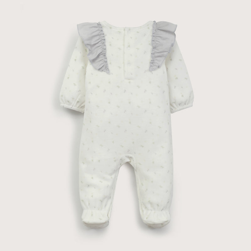 Osito Blanco Estampado De Bebé Niña