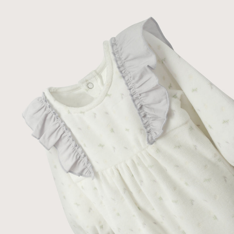 Osito Blanco Estampado De Bebé Niña