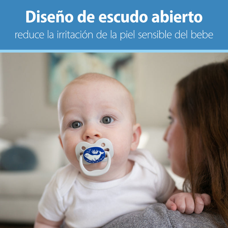 Pack 2 Chupetes Dr. Brown's Advantage de Noche (0-6M) – Océano azul