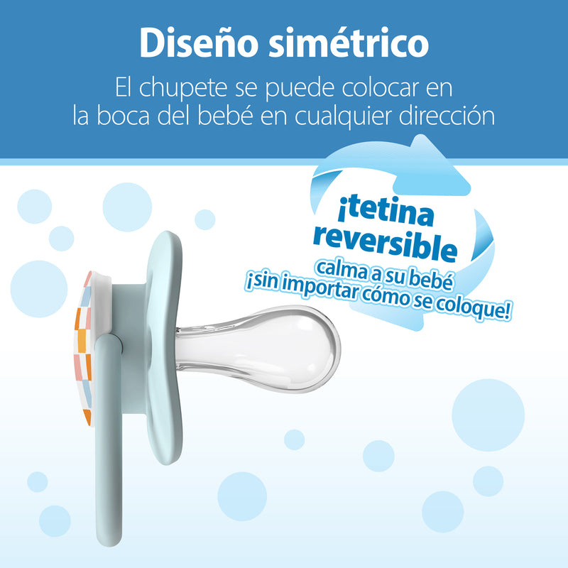 Chupete Advantage de Noche, Naturaleza Azul 6-18, 2UN Dr. Brown's