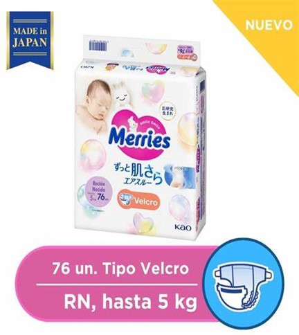 Pañal cierre adhesivo Recien Nacido 76 unidades