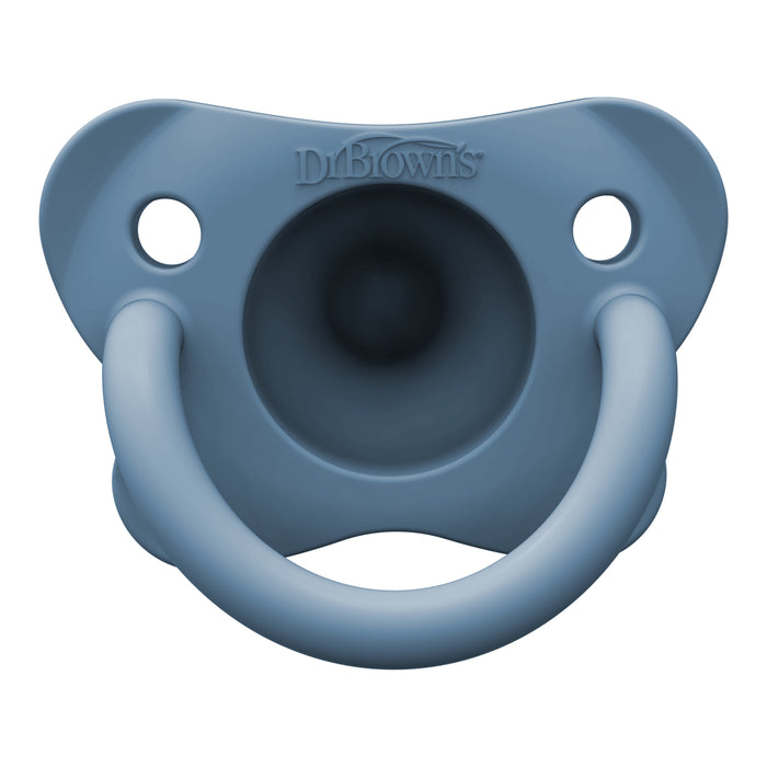 Chupete una sola pieza 0-6M Azul Dr. Brown's