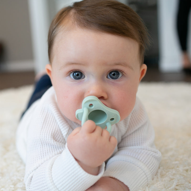 Chupete una sola pieza 0-6M 2UN, Azul y Verde Dr. Brown's