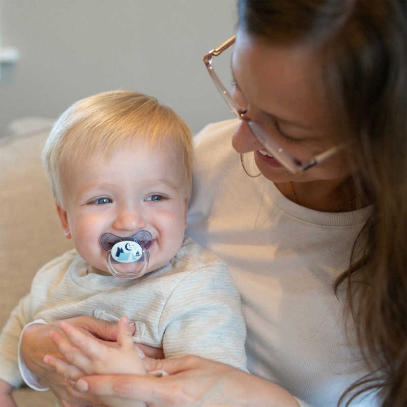 Chupete Prevent Noche Mariposa 6-18M 2UN Azul Dr. Brown's