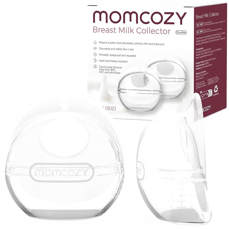 Colector de Leche Materna Momcozy – Silicona Extra Suave y Anti-derrames