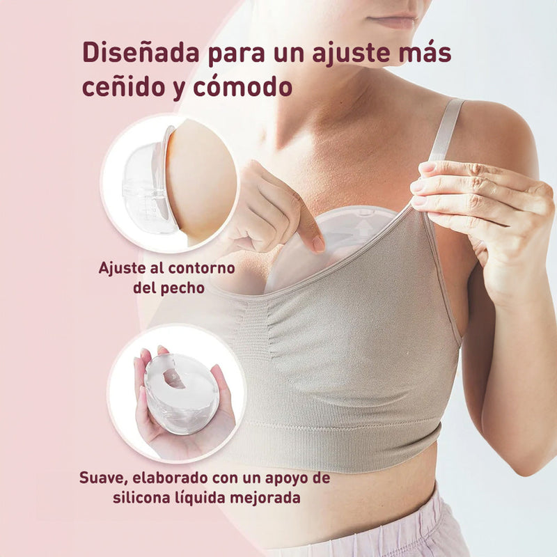 Colector de Leche Materna Momcozy – Silicona Extra Suave y Anti-derrames