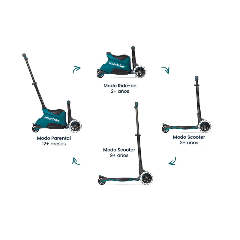 Xtend Scooter Ride-on 3 en 1 Teal