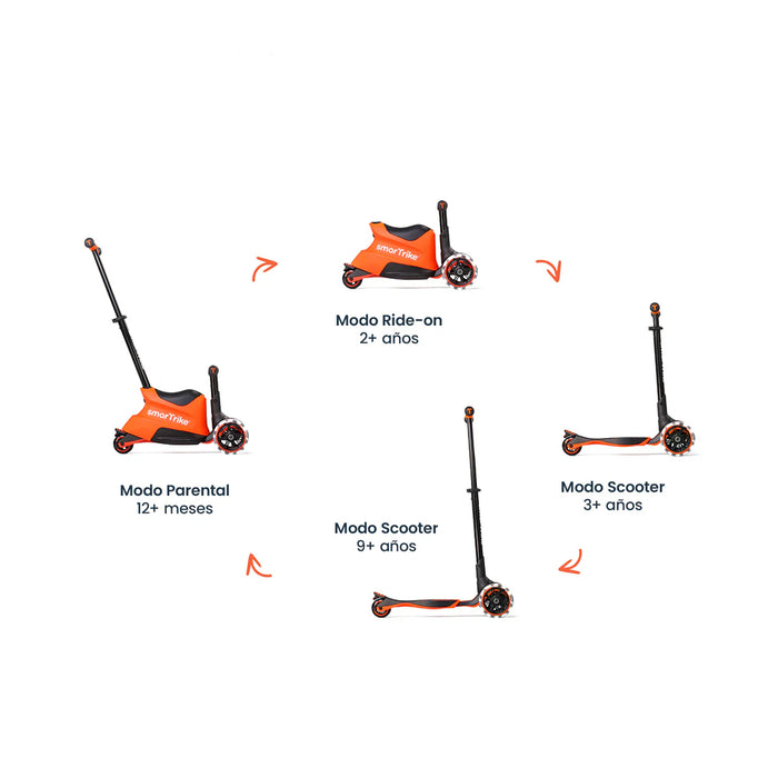 Xtend Scooter Ride-on 3 en 1 Orange