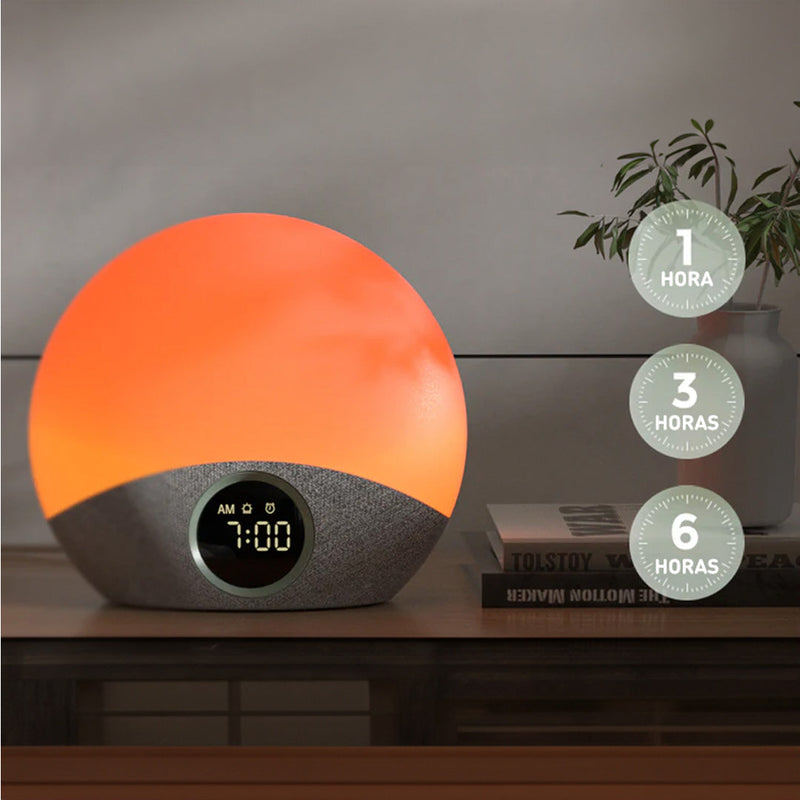 Ruido Blanco y Alarma con Luz de Amanecer