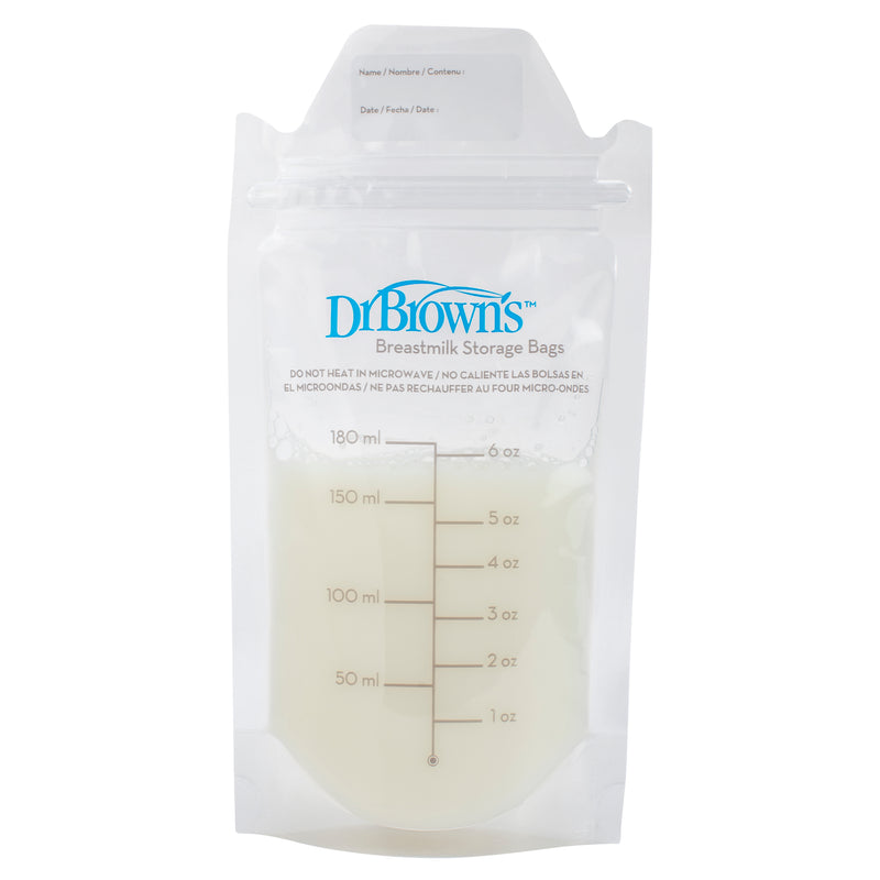 Bolsas Almacenamiento para Leche Materna 180ml 25UN) Dr. Brown's