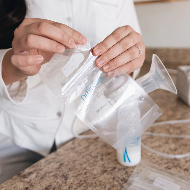 Bolsas Almacenamiento para Leche Materna 180ml 25UN) Dr. Brown's