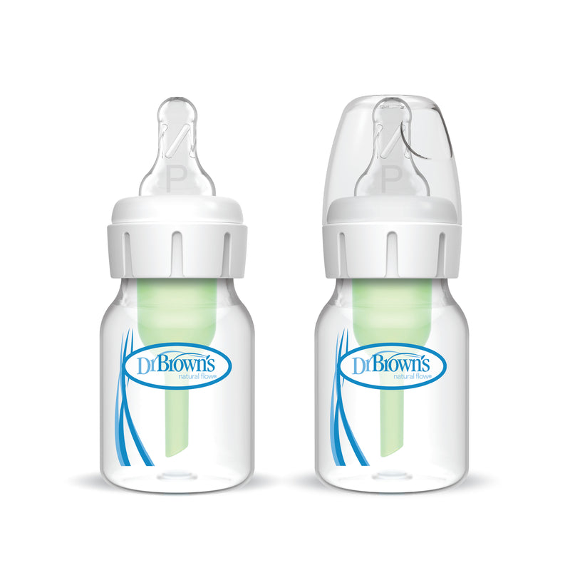 Pack 2 Mamaderas Anticólico Estándar 60ml, con Tetina para Prematuro Dr. Brown's