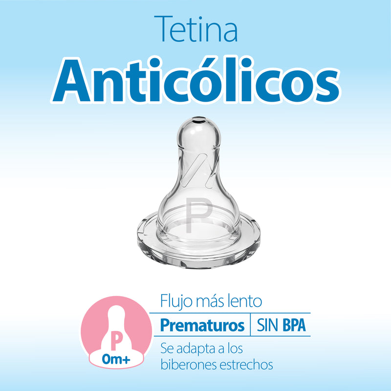 Pack 2 Mamaderas Anticólico Estándar 60ml, con Tetina para Prematuro Dr. Brown's
