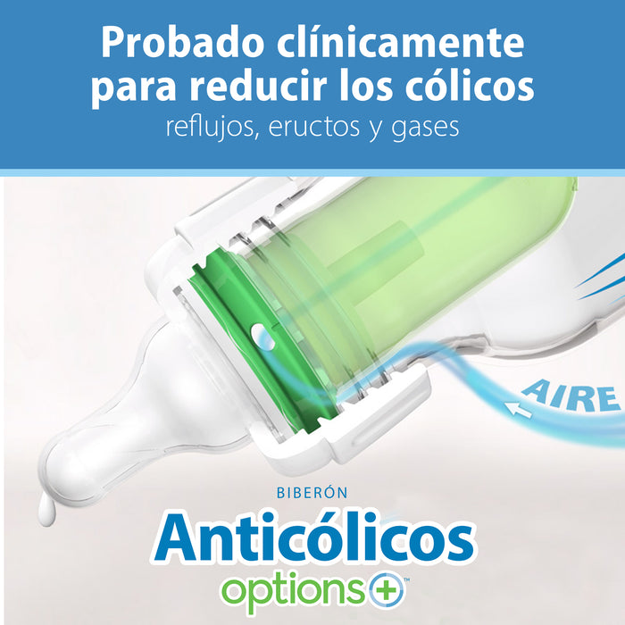 Pack 2 Mamaderas Anticólico Estándar Vidrio 120ml Dr. Brown's