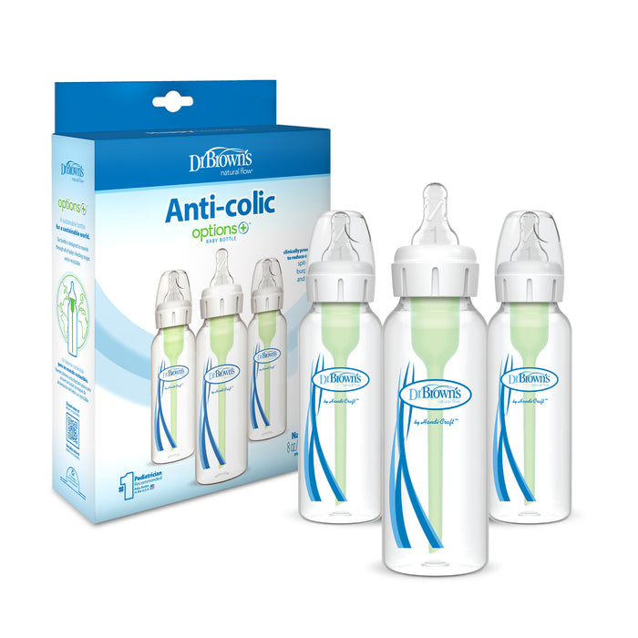Pack 3 Mamaderas Anticólico Estándar 250ml Dr. Brown's