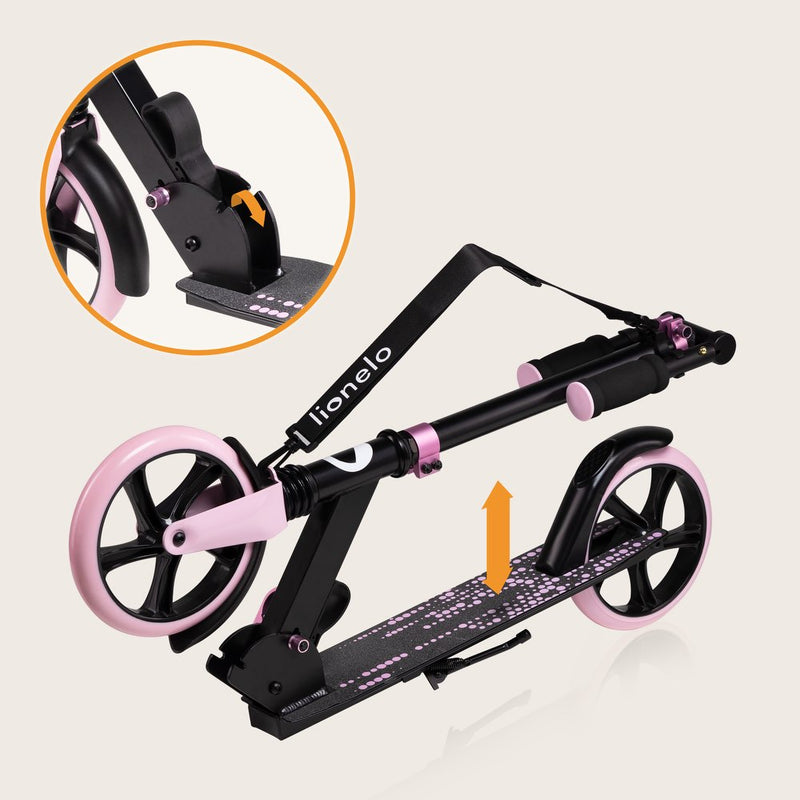 Scooter Luca de Aluminio Plegable con Ruedas PU y Manillar Ajustable