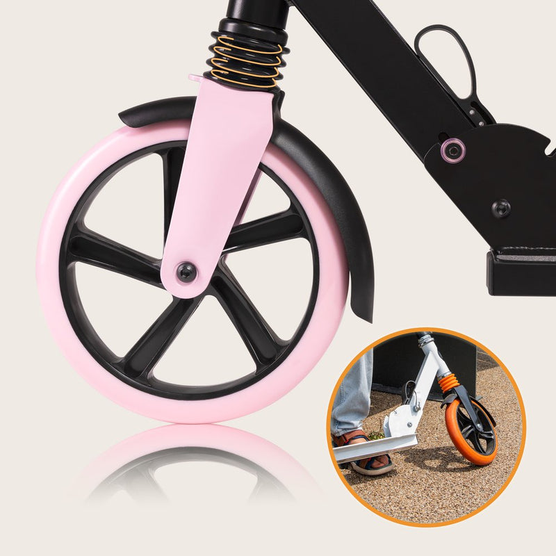Scooter Luca de Aluminio Plegable con Ruedas PU y Manillar Ajustable