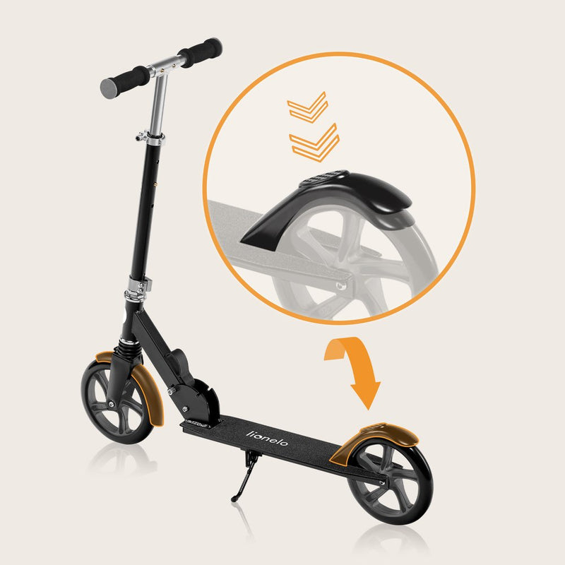 Scooter Luca de Aluminio Plegable con Ruedas PU y Manillar Ajustable
