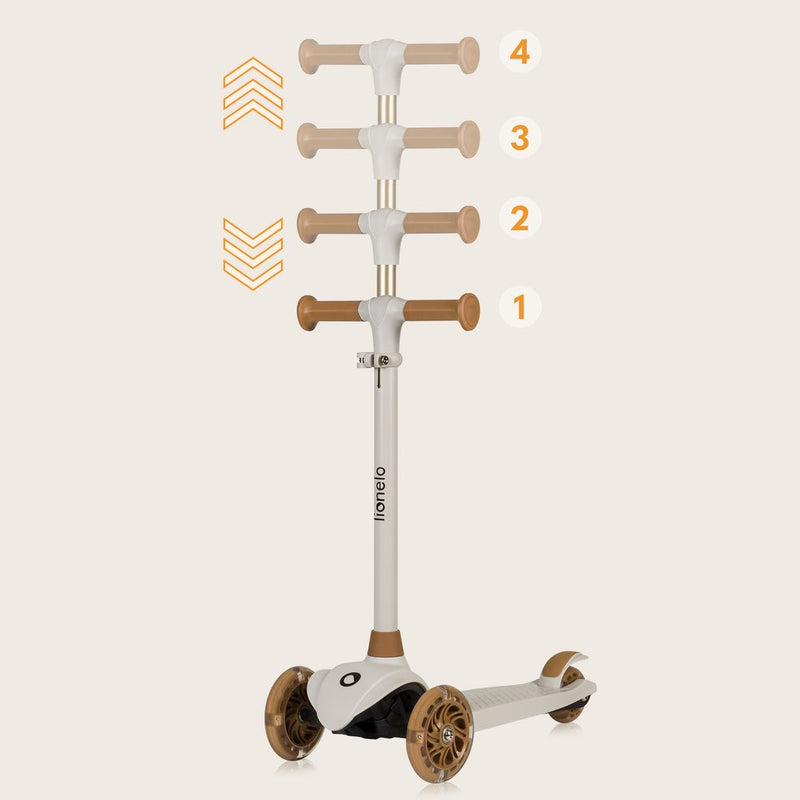 Scooter Infantil 3 Ruedas Lionelo Jessy con Luces LED y Manillar Ajustable