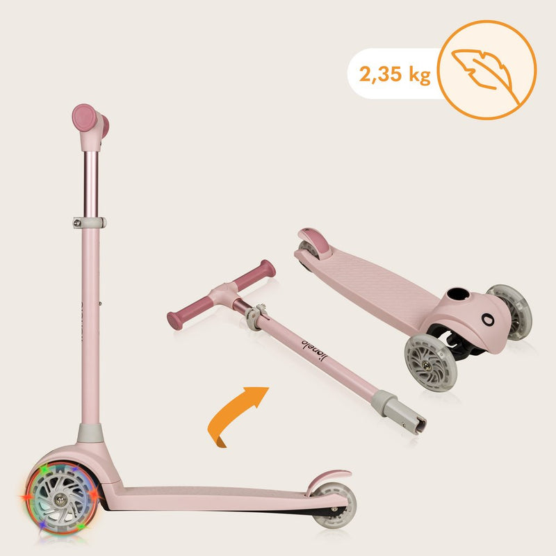 Scooter Infantil 3 Ruedas Lionelo Jessy con Luces LED y Manillar Ajustable