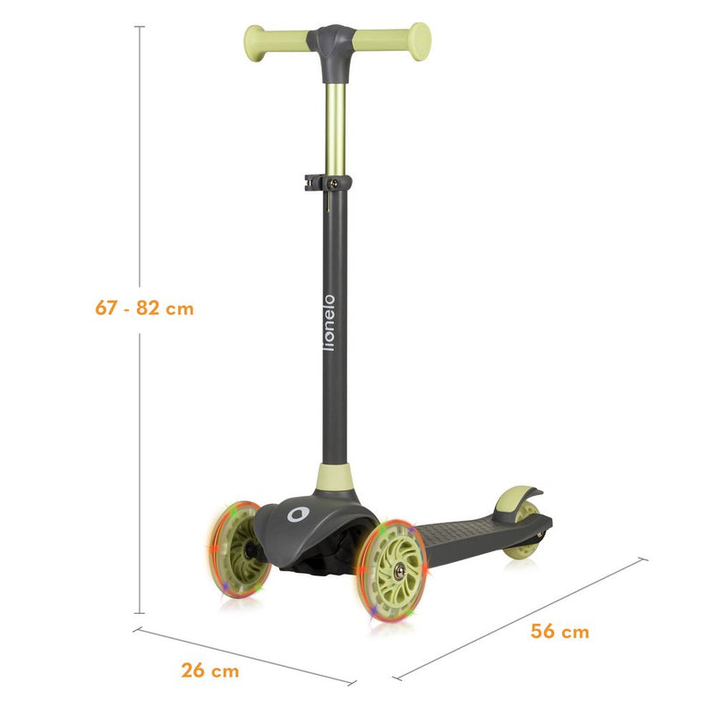 Scooter Infantil 3 Ruedas Lionelo Jessy con Luces LED y Manillar Ajustable