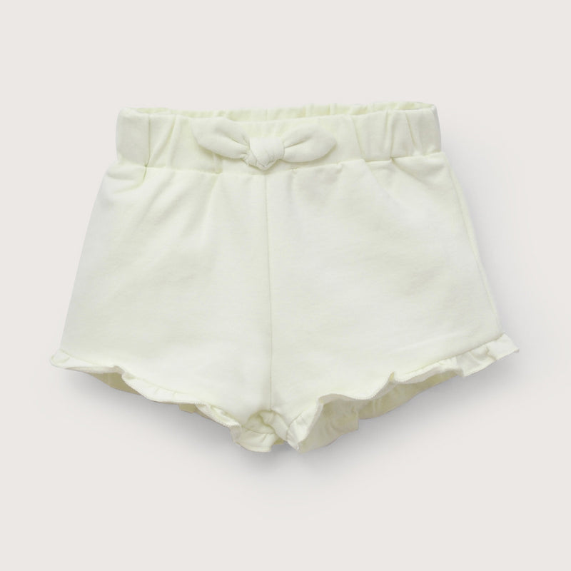 Short amarillo de bebé niña