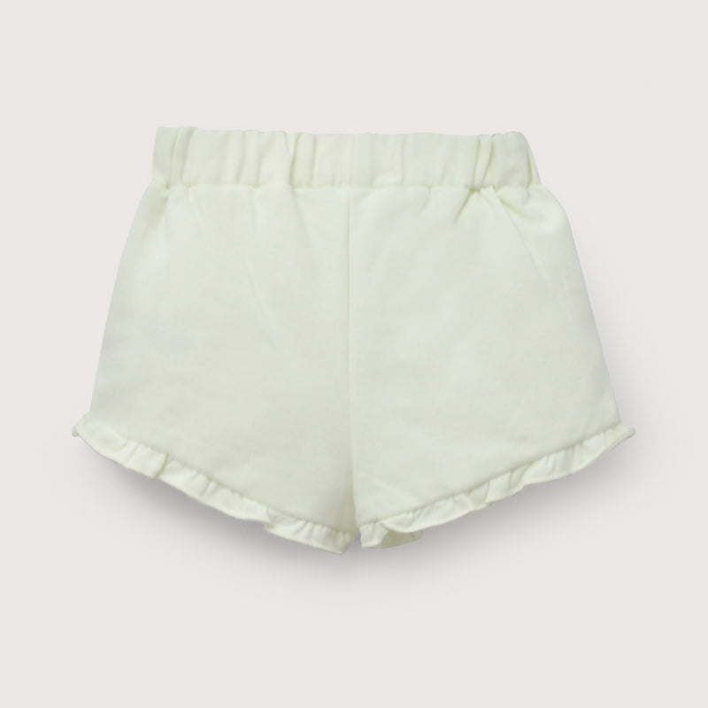 Short amarillo de bebé niña