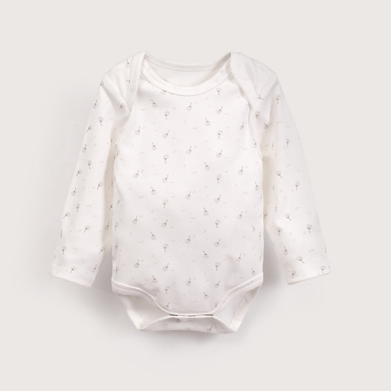 Tripack bodies manga larga flores de bebé niña