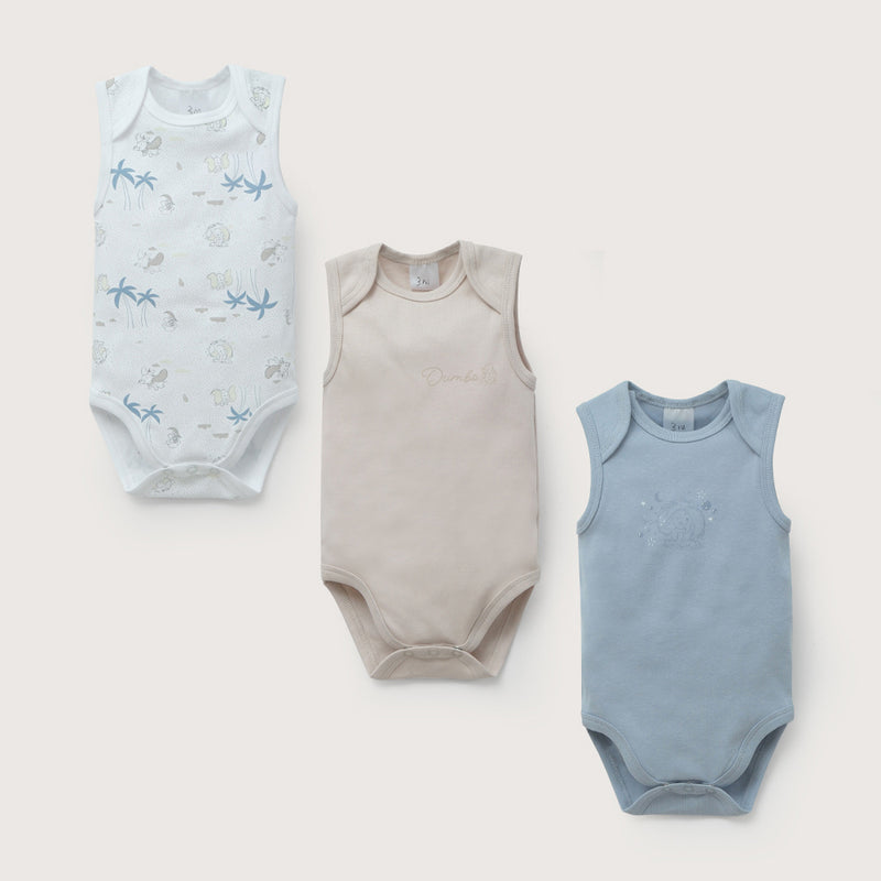 Tripack bodies sin manga disney de bebé niño