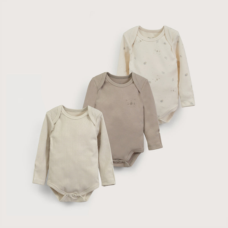 Tripack bodies manga larga veleros de bebé niño