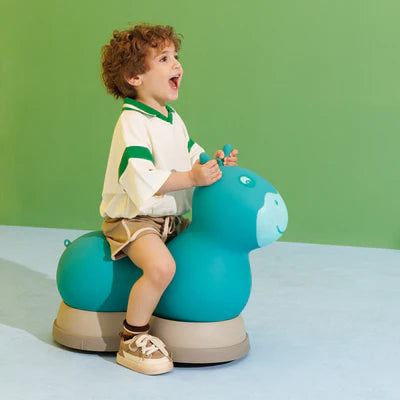 Micro Saltarín Inflable Azul